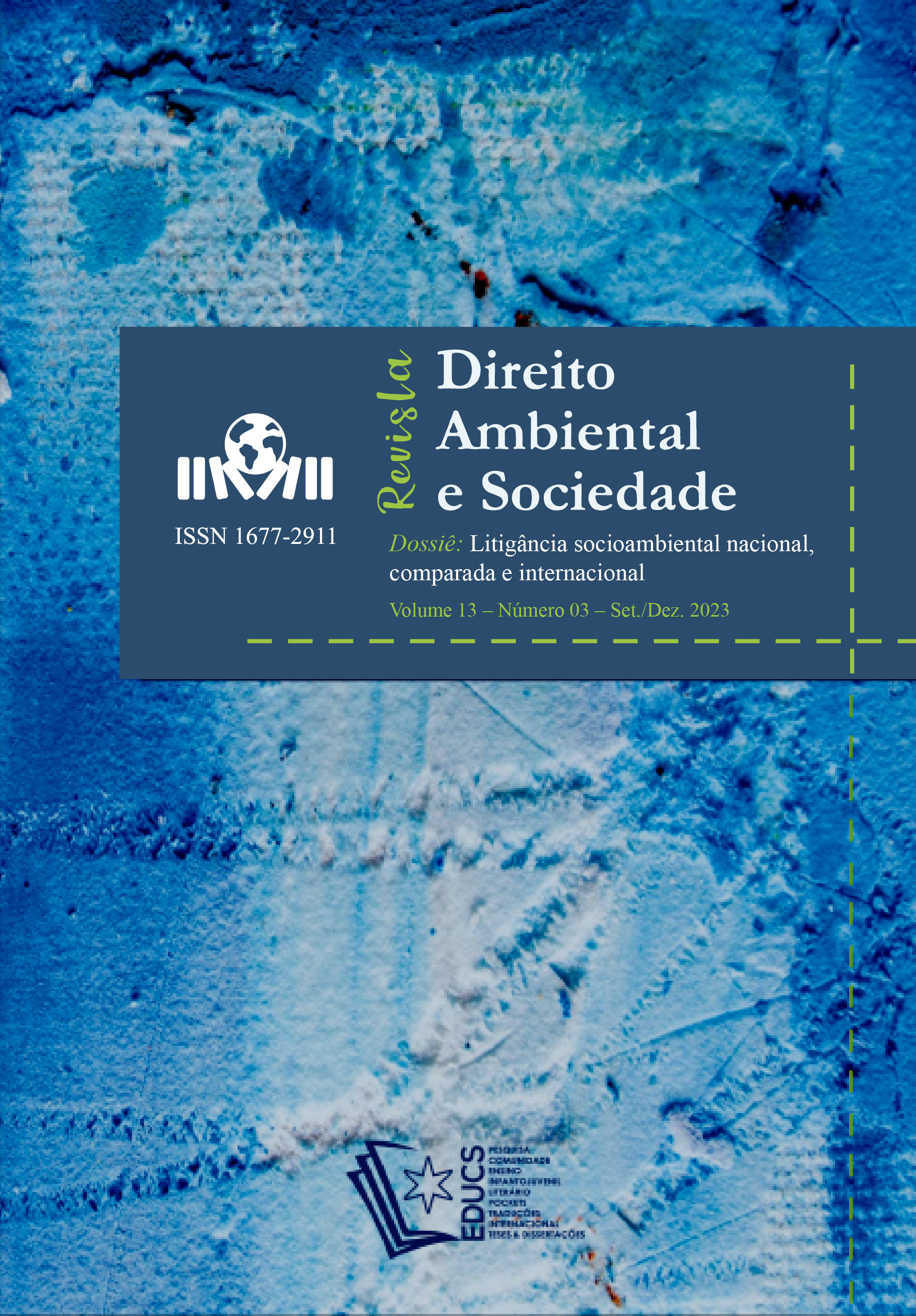 					Visualizza V. 13 N. 03 (2023): Revista Direito Ambiental e Sociedade | v. 13, n. 3 | set./dez. 2023
				